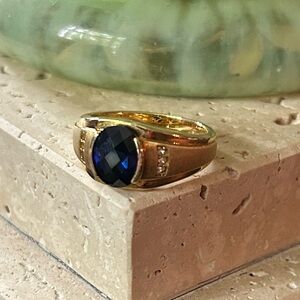 Sapphire Sterling Silver Ring